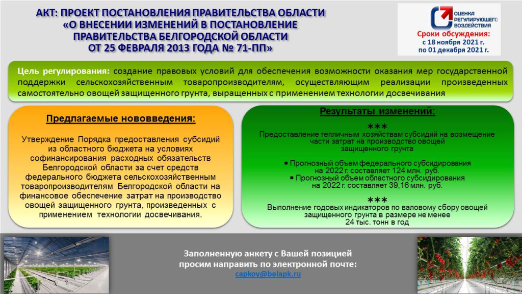 Сайт с проектами постановлений правительства